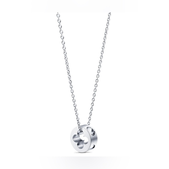 Louis Vuitton White Gold Empreinte Pendant Necklace - Picture 3 of 3